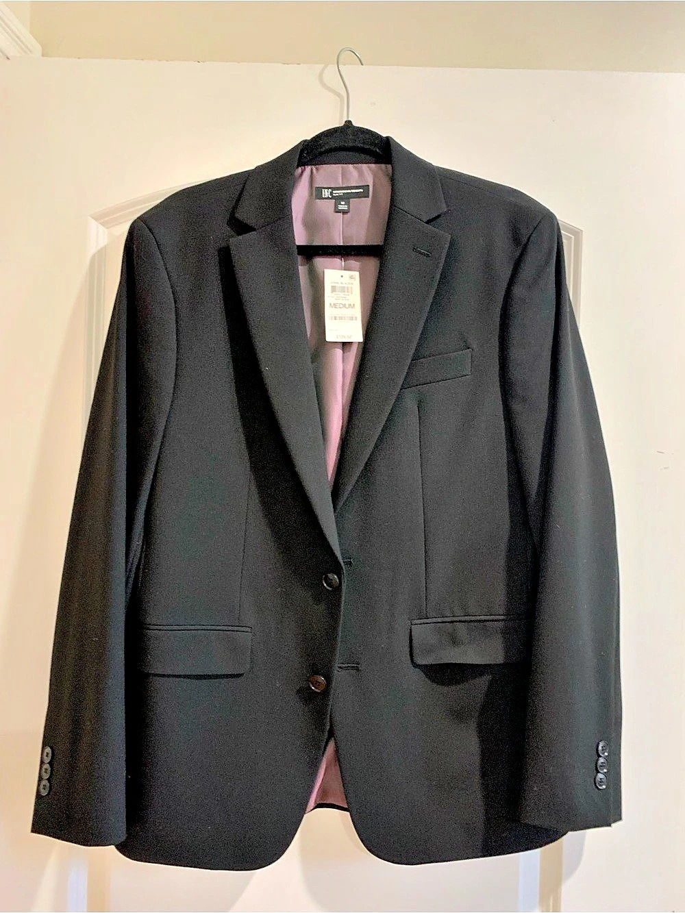 INC International Concepts John Blazer Men's Black Blazer Size Medium NWT